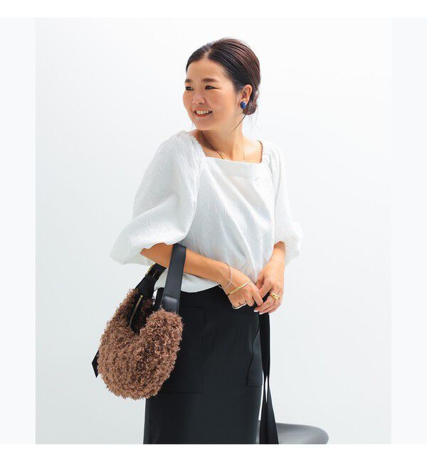 Demi-Luxe BEAMS 「エディター東原妙子 &times; Demi-Luxe BEAMS / 2WAY ジャカード ブラウス」|シャツ・ブラウス|