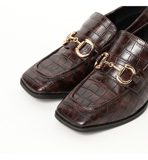 Ray BEAMS 「スタック ヒール ビット ローファー」|その他|