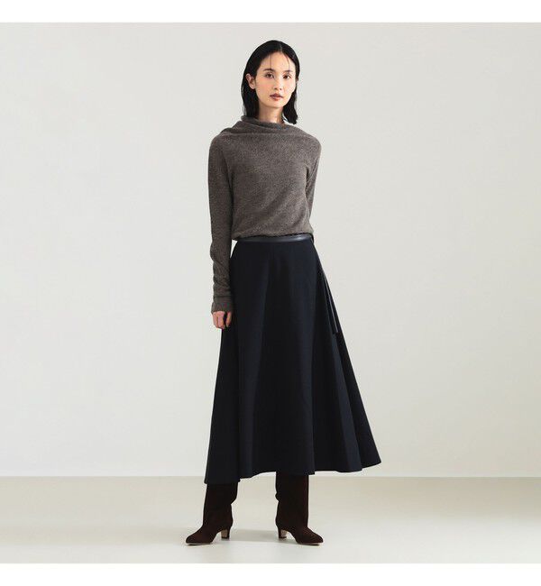 Demi-Luxe BEAMS 「	AK+1 / ウール ソリッド フレアスカート」|スカート|