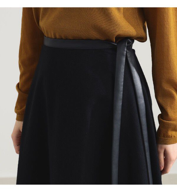 Demi-Luxe BEAMS 「	AK+1 / ウール ソリッド フレアスカート」|スカート|
