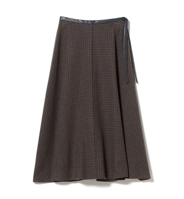 Demi-Luxe BEAMS 「AK+1 / ウール チェック フレアスカート」|スカート|