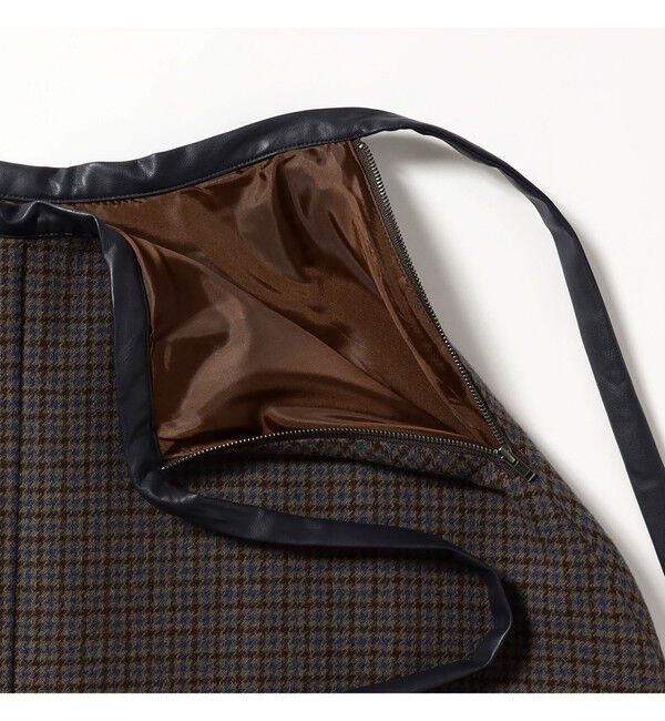 Demi-Luxe BEAMS 「AK+1 / ウール チェック フレアスカート」|スカート|