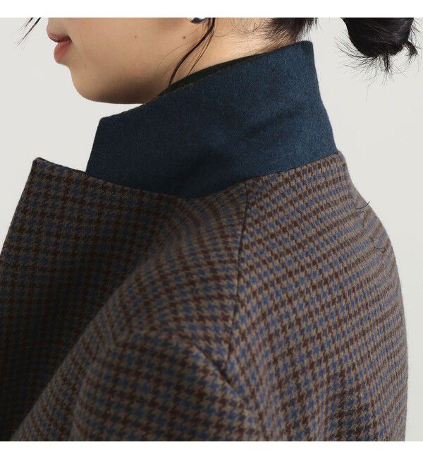 Demi-Luxe BEAMS 「AK+1 / ウール チェック 2ボタン ジャケット」|ダッフルコート|