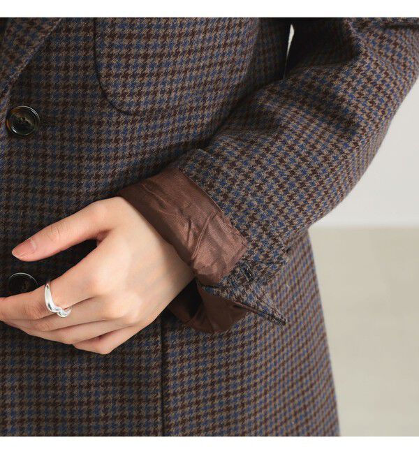 Demi-Luxe BEAMS 「AK+1 / ウール チェック 2ボタン ジャケット」|ダッフルコート|