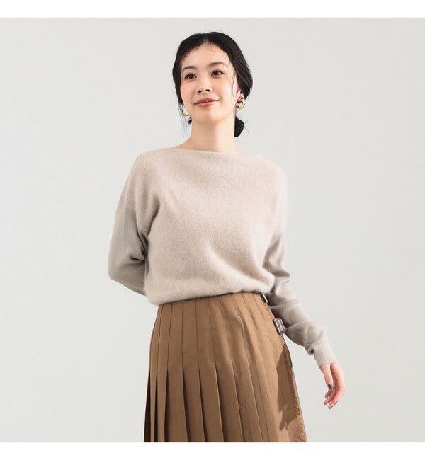 Demi-Luxe BEAMS 「フラッフィー ボートネック ニット」|ニット・セーター|
