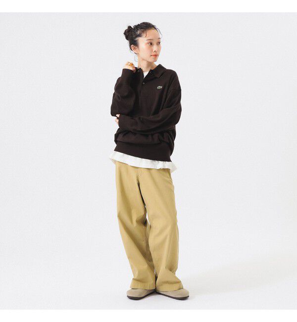 BEAMSBOY「【別注】LACOSTE / ニット ポロシャツ」|ニット・セーター|