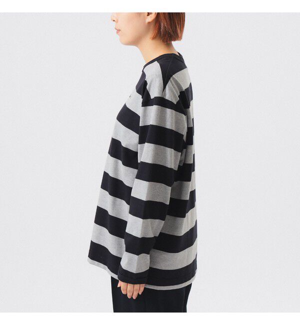 BEAMSBOY「【別注】LACOSTE / ボーダー ロングスリーブ Tシャツ」|Tシャツ・カットソー|