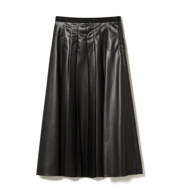 Demi-Luxe BEAMS 「フェイクレザー プリーツスカート」|スカート|