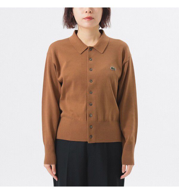 BEAMSBOY「【別注】LACOSTE / ポロ カーディガン」|ニット・セーター|