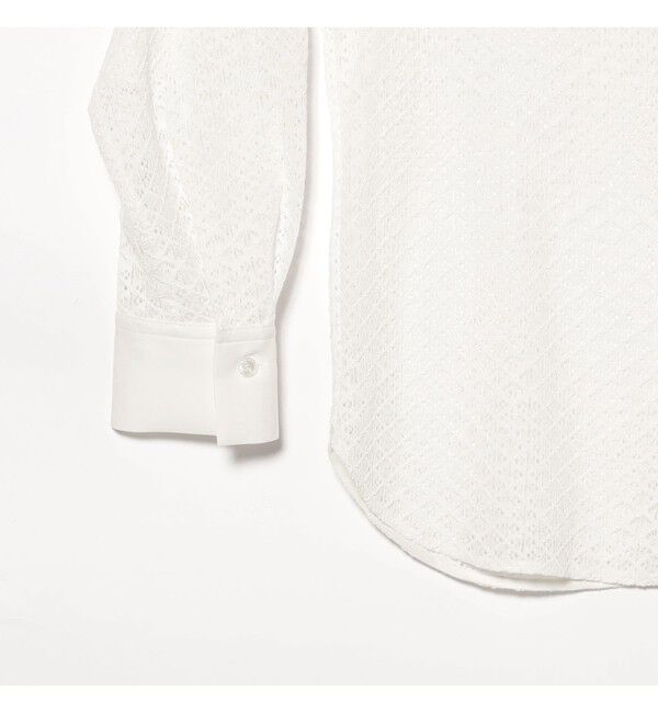 Demi-Luxe BEAMS 「比翼 レース シャツ」|シャツ・ブラウス|
