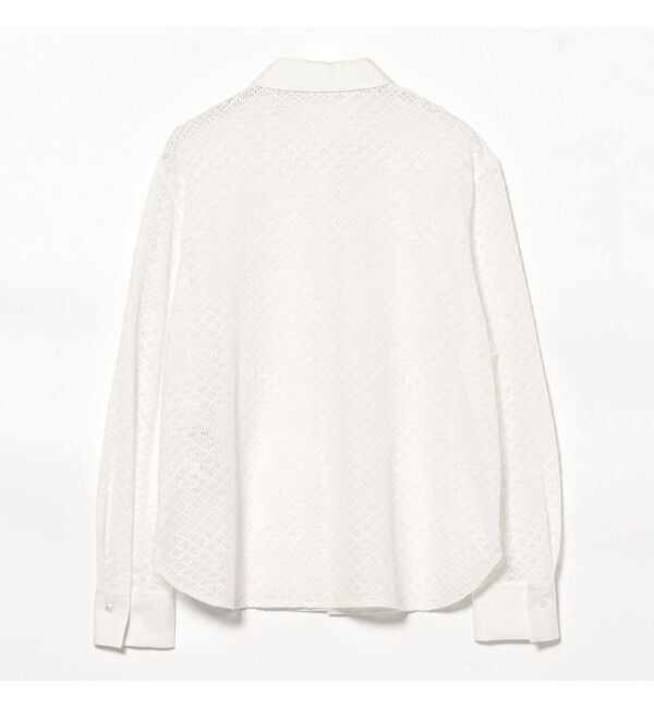 Demi-Luxe BEAMS 「比翼 レース シャツ」|シャツ・ブラウス|