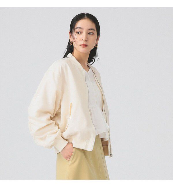 Ray BEAMS 「ギャザー アーム MA-1」|ブルゾン・スタジャン|