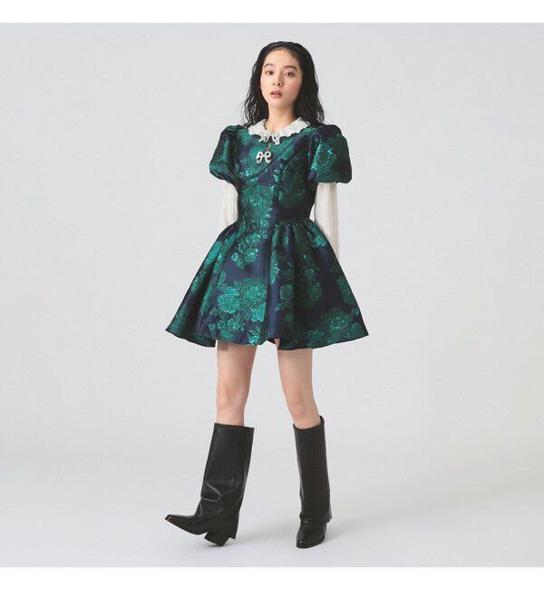Ray BEAMS 「sister jane / LiLili Jacquard Mini Dress」|ワンピース|
