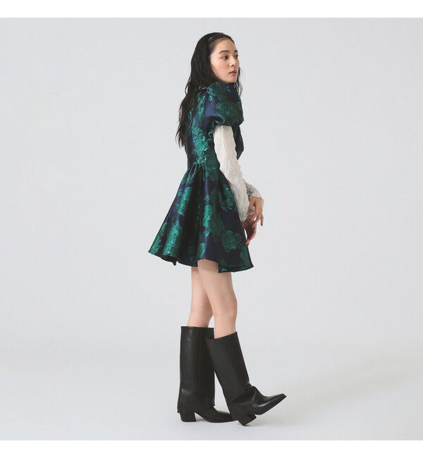 Ray BEAMS 「sister jane / LiLili Jacquard Mini Dress」|ワンピース|