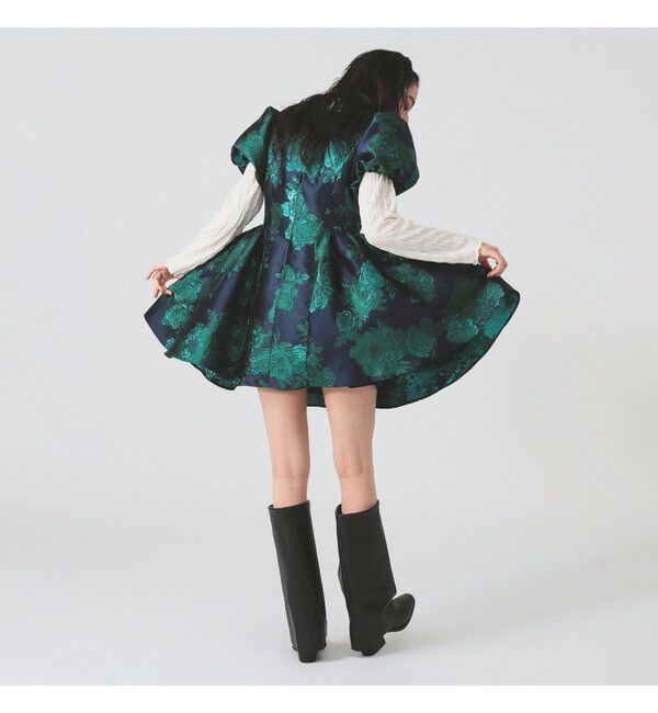Ray BEAMS 「sister jane / LiLili Jacquard Mini Dress」|ワンピース|