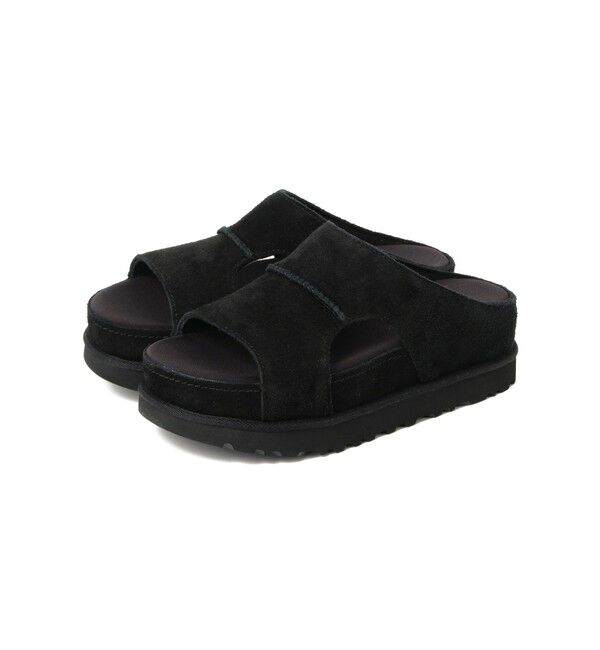 Ray BEAMS 「UGG / Goldenstar Hi Cutout Slide」|サンダル|BLACK