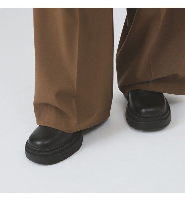 Ray BEAMS 「ベルテッド ワイド パンツ」|チノ|