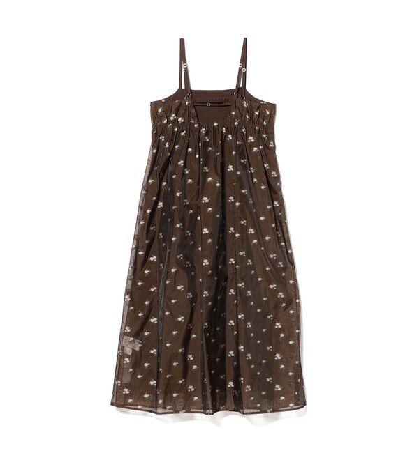 Ray BEAMS 「シアー フラワー ジャカード キャミワンピース」|ワンピース|