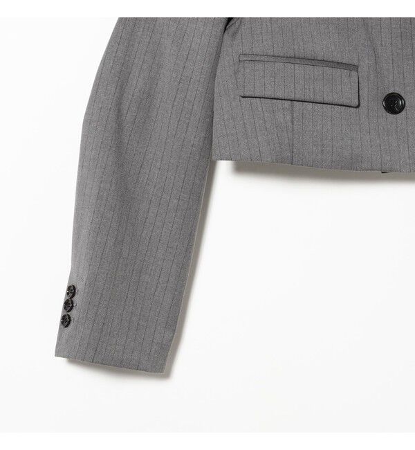 Ray BEAMS 「2ボタン W クロップド ジャケット」|テーラードジャケット|