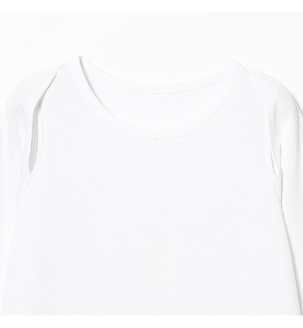 Ray BEAMS 「ショルダー オープン ロングスリーブ Tシャツ」|Tシャツ・カットソー|