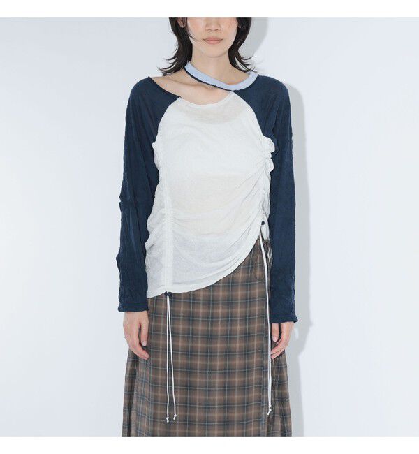 BEAMSBOY「ワッシャー ラグラン アレンジ ロングスリーブ」|Tシャツ・カットソー|