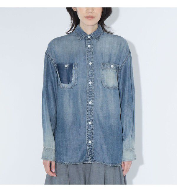 BEAMSBOY「maturely / ブリーチ ストラップ ロングスリーブ」|シャツ・ブラウス|