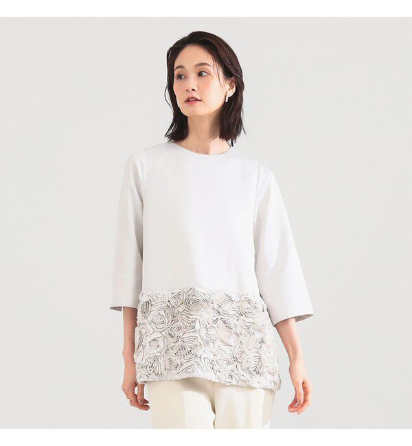 Demi-Luxe BEAMS 「フラワー チュニック ブラウス＊」|シャツ・ブラウス|