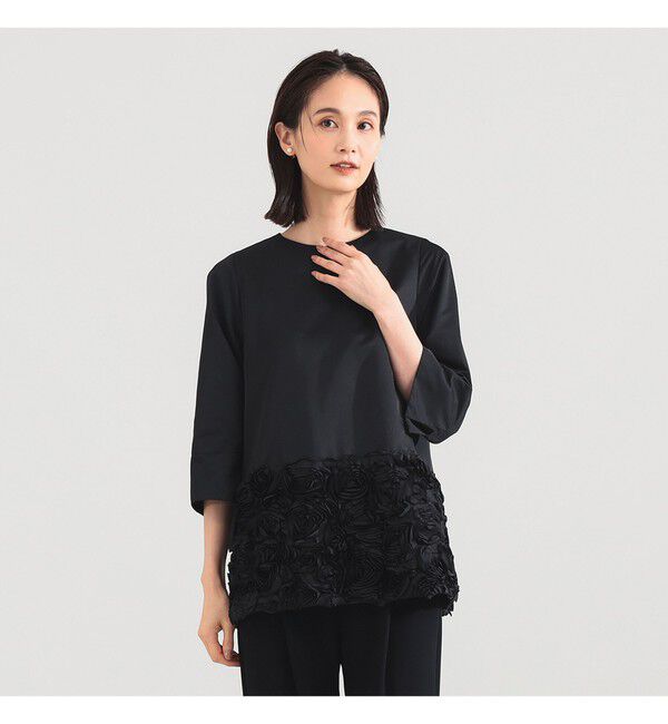 Demi-Luxe BEAMS 「フラワー チュニック ブラウス＊」|シャツ・ブラウス|