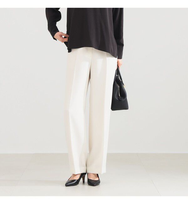 Demi-Luxe BEAMS 「ソフト ストレート パンツ＊」|チノ|OFF_WHITE