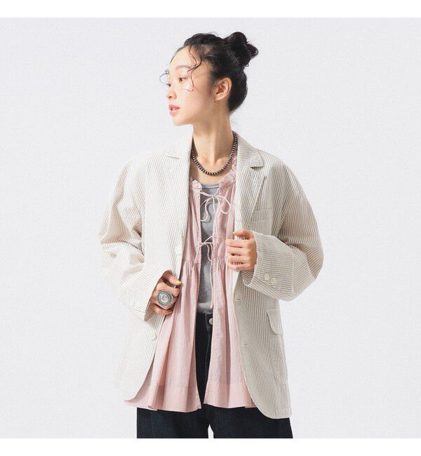 BEAMSBOY「シアサッカー ジャケット」|テーラードジャケット|