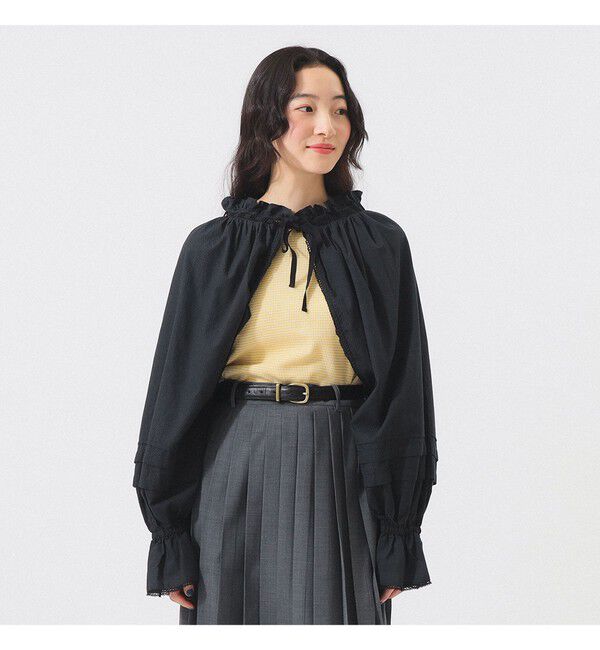 BEAMSBOY「ユーロ ドロワーズ アレンジ ブラウス」|シャツ・ブラウス|BLACK