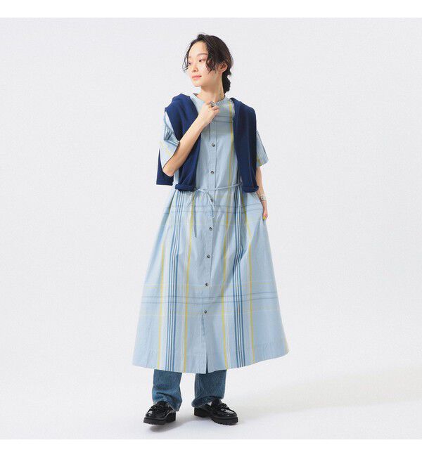 BEAMSBOY「ボーイ ビッグ タータン ワンピース」|ワンピース|