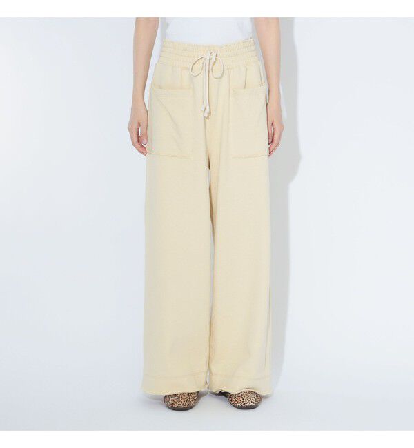 BEAMSBOY「maturely / ヘム カットオフ フレア ジャージー」|チノ|