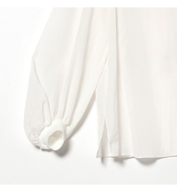 Demi-Luxe BEAMS 「AK+1 / クルーネック リブ ブラウス」|シャツ・ブラウス|