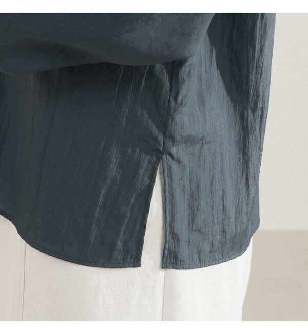 Demi-Luxe BEAMS 「AK+1 / クルーネック リブ ブラウス」|シャツ・ブラウス|