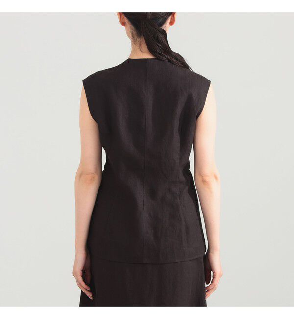 Demi-Luxe BEAMS 「リネン ラップ ジレ ブラウス .M」|シャツ・ブラウス|