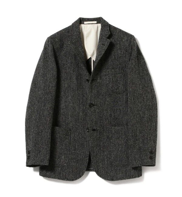 BEAMS PLUS「BEAMS PLUS / ハリスツイード 3ボタン ジャケット 24」|テーラードジャケット|GREY_HB