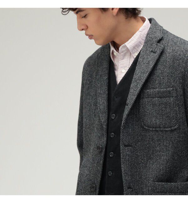BEAMS PLUS「BEAMS PLUS / ハリスツイード 3ボタン ジャケット 24」|テーラードジャケット|