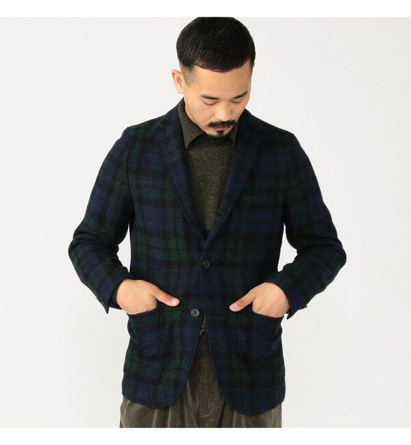 BEAMS PLUS「BEAMS PLUS / ハリスツイード 3ボタン ジャケット 24」|テーラードジャケット|