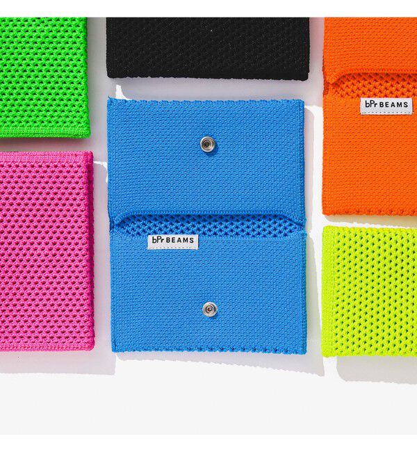 BEAMS「bPr BEAMS / ニット カードケース」|ステーショナリー|BLUE