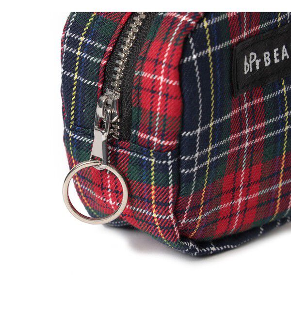 BEAMS「チェック ポーチ S」|ポーチ|