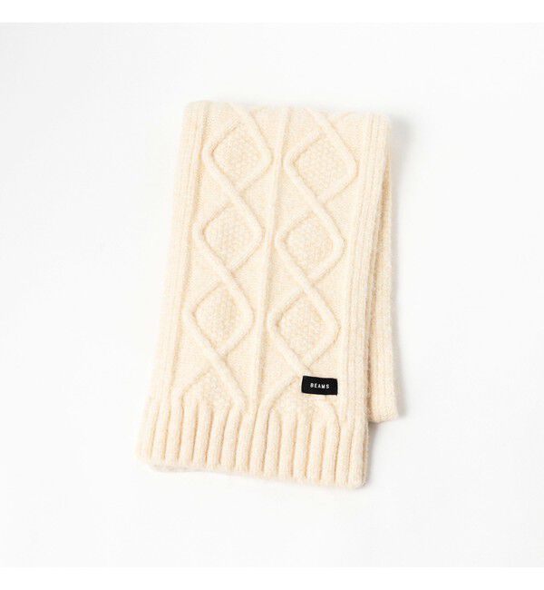 BEAMS「ケーブルニット マフラー」|マフラー|