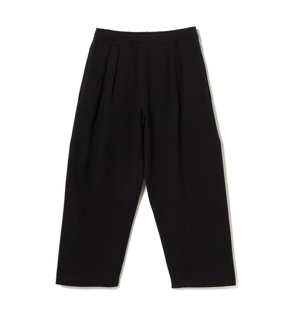 BEAMS「バルーンシルエット スウェットパンツ 【ワイドストレートフィット】」|チノ|BLACK
