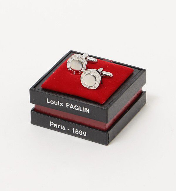 SHIPS「LOUIS FAGLIN: シルバー 8ビス カフリンクス(ホワイト)」|ネクタイピン・カフスボタン|シルバー