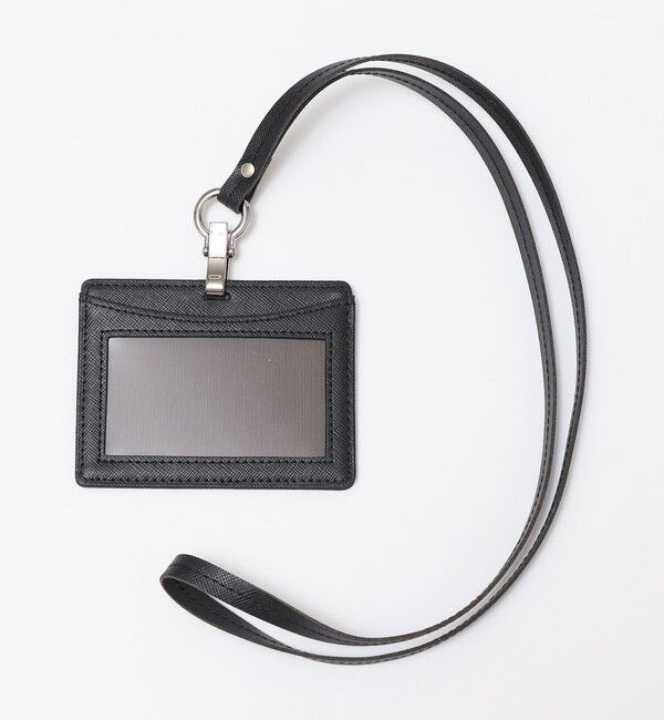 SHIPS「SHIPS: 【SAFFIANO LEATHER】イタリアンレザー IDケース」|その他|ブラック