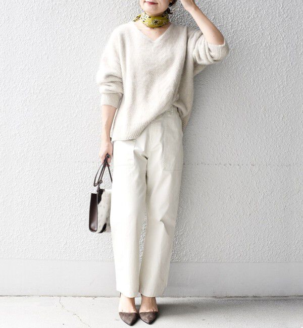 SHIPS for women「《一部追加予約》【WEB限定】ストレッチ ベーシック ベイカー パンツ」|その他|