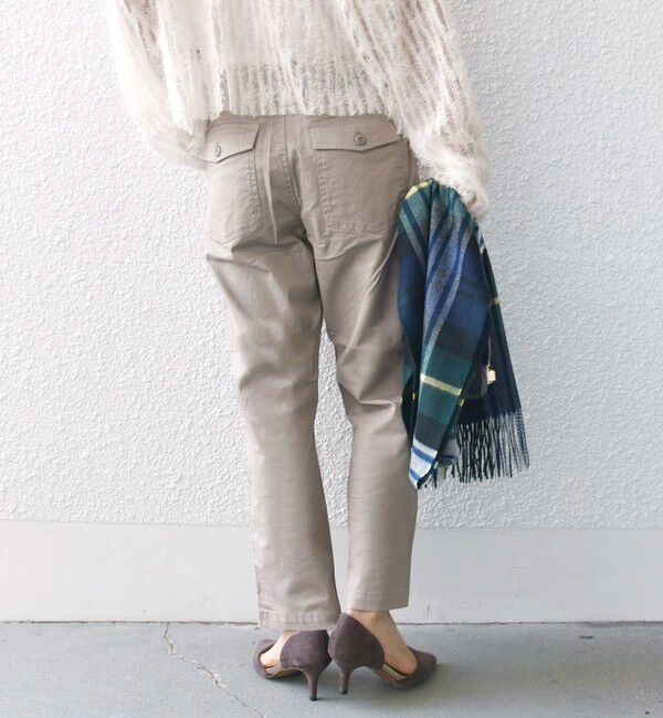 SHIPS for women「《一部追加予約》【WEB限定】ストレッチ ベーシック ベイカー パンツ」|その他|