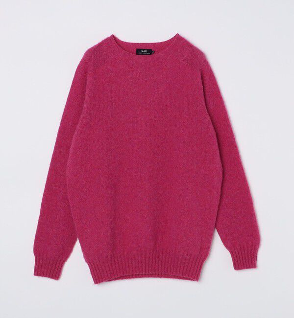 SHIPS「【SHIPS別注】HARLEY OF SCOTLAND:ウォッシャブル シャギー クルーネックニット」|ニット・セーター|