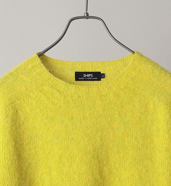 SHIPS「【SHIPS別注】HARLEY OF SCOTLAND:ウォッシャブル シャギー クルーネックニット」|ニット・セーター|