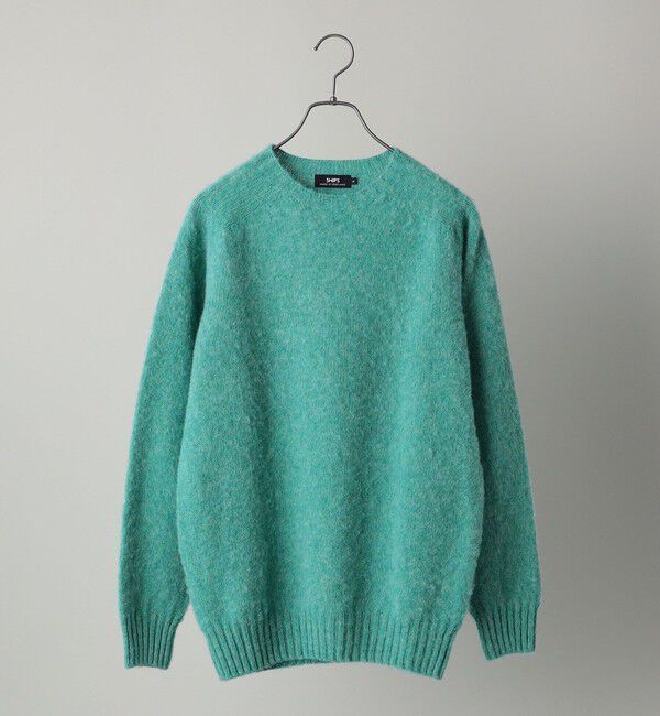 SHIPS「【SHIPS別注】HARLEY OF SCOTLAND:ウォッシャブル シャギー クルーネックニット」|ニット・セーター|